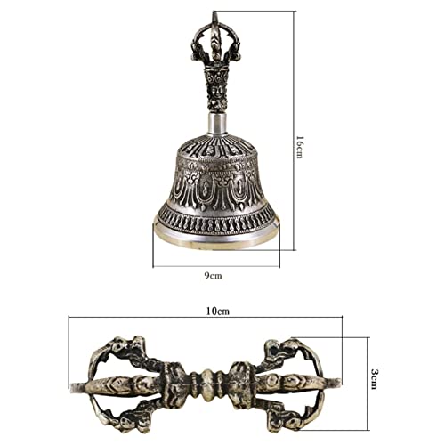 Hand Bell, Use This Bell to Help The Mind Enter A Calm, Meditative Space Or to Ring at The End of A Sound Bath to Signal Completion(6.7cm) - size: 6.7cm