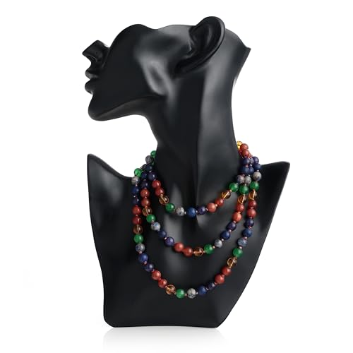 7 Chakra 108 Beads Japa Mala Necklace | Natural Semi-Precious Gemstone Prayer Mala for Yoga, Meditation & Mindfulness