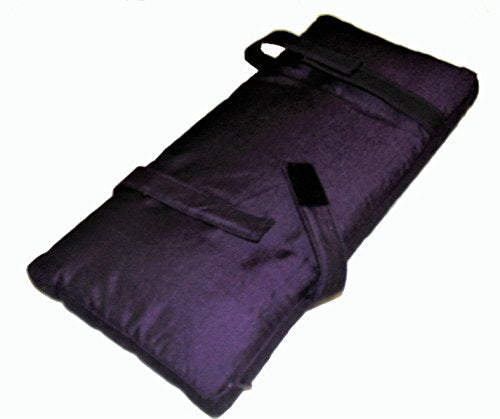 Meditation Bench & Cushion Set - Folding Seiza - Paisley Saffron - color: Paisley Saffron