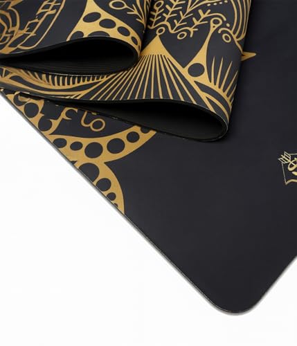 Shakti Warrior TPE Yoga Mat - Artist Designed, Premium eco friendly mats, Non Slip, Non toxic, Great For Regular & Hot Yoga, Pilates and Workouts (72 inch x 24 inch x 6mm thick) - color: Sahasrara