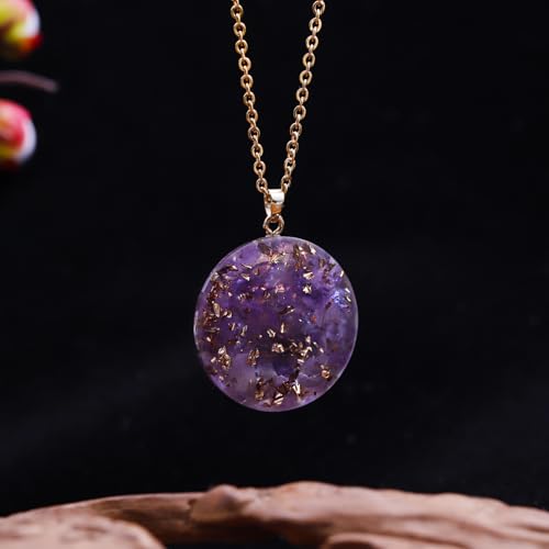 Day Day Up Orgone Pendant Heart Energy Necklace - Healing Crystal Necklaces For Women With Reiki Quartz Gemstones - Fashion Jewelry