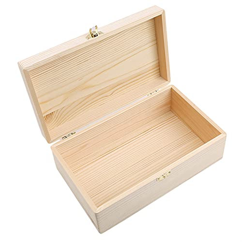 Boxes & Organisers Wooden Storage Box Log Color Pine Rectangular Flip Solid Wood Gift Box Handmade Craft Jewelry Box (Color