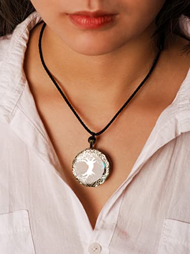 MINACHI Orgone Necklace, 7 Chakra Stone Orgonite Pendant for Spiritual Healing and Positive Energy Meditation - color: Tree of Life