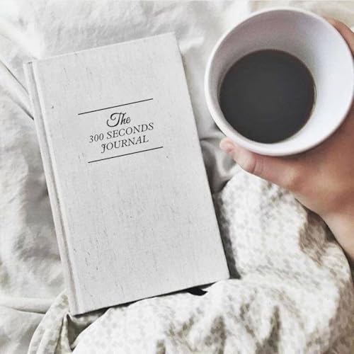 Gratitude Journal – 5 Minute Guided Daily Journal with Prompts for Mindfulness, Self Care & Positive Thinking, 300 Seconds Daily Reflection, Original Linen Cover Available All Year Round - color: Original Linen