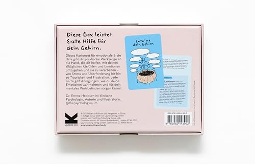 Laurence King Emotional First Aid: 45 Self Care Cards, Silver