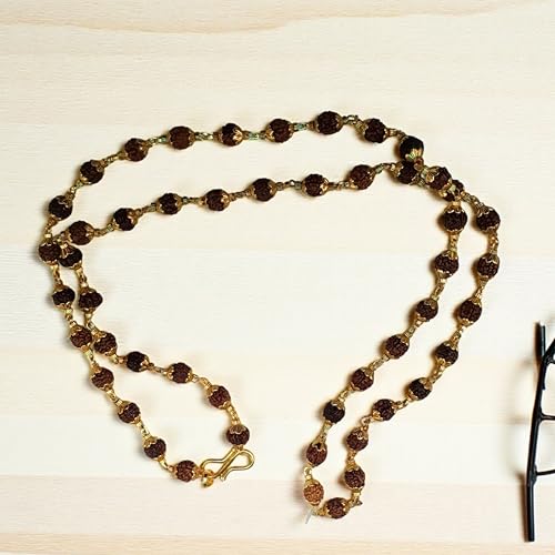 Rudraksha Mala shiv ji Mahakal Locket Rudraksha Mala Mahakal Locket Rudraksha Mala Shiva Rudraksha Mala Mahakal locket with chain - style: design 10