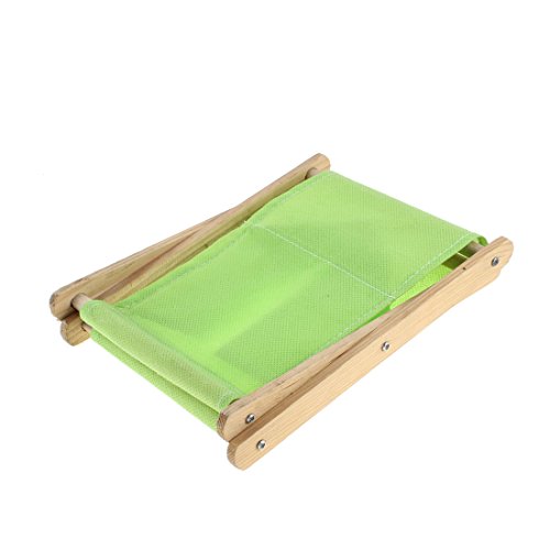 Ruilogod Wood Frame Fabric Foldable Tabletop Storage Box Pouch Bag Holder Green (id: 141 bd4 369 b7f a28