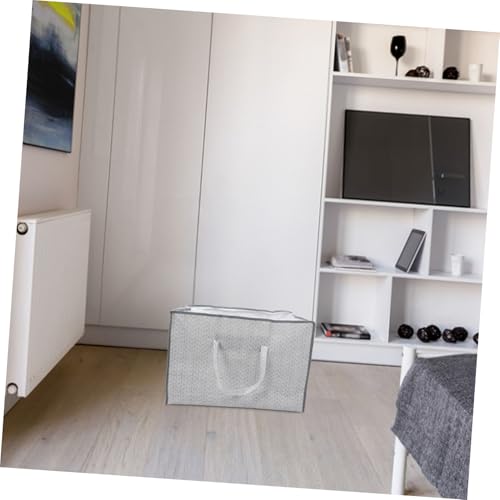 Mobestech Multi Functional Storage Bag for Home Large Non Woven Organizer for Clothes Quilts and Pillows Versatile Folding Design for Closet Travel Luggage Pouch