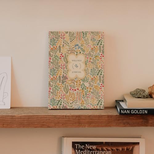 Papier Fairy Flies 12 Week Wellness Journal - Floral Hardback | Log Intentions Sleep & Energy, Morning & Evening | Weekly & Monthly CheckIn | Undated Planner | Reflection, Mindfulness | Self Care Gift