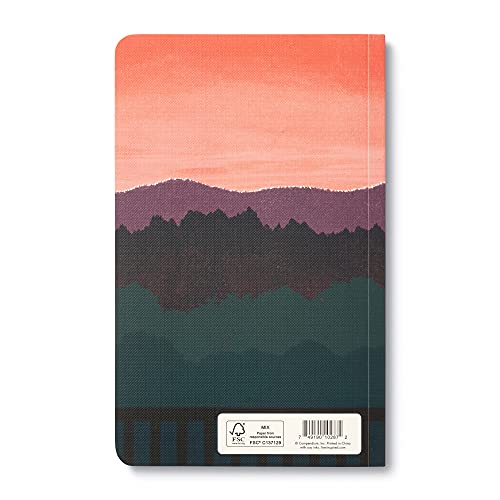 Compendium Softcover Journal - Life is to be enjoyed. – A Write Now Journal with 128 Lined Pages, 5″W x 8″H - color: Enjoy Pink