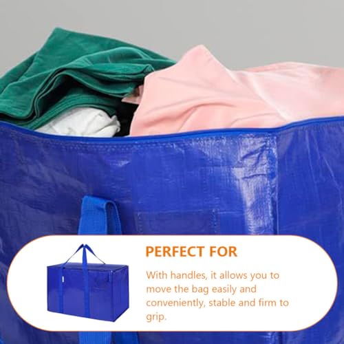 SOLUSTRE Storage Bag for Blankets and Quilts Zippered Organizer for Clothes and Bedding Design for Closet and Travel Capacity