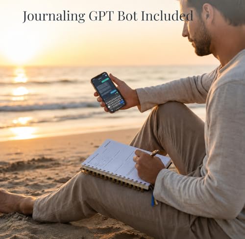Journal for men: mental health journal with prompts for mindfulness, self care, gratitude & anxiety relief | make a happy man w/this gift | spiral