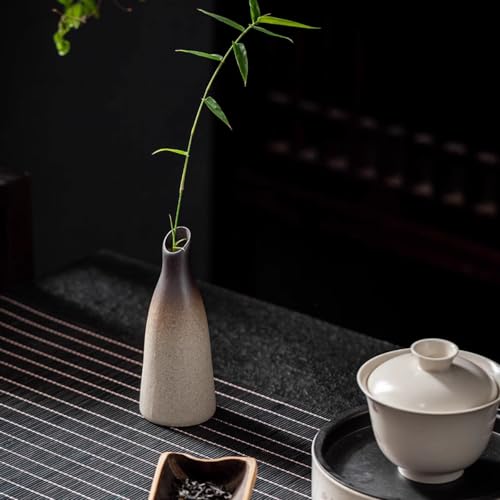 1pc 12.6cm Zen Meaning Rough Ceramic Vase Ceramic Living Room Decoration Ornaments