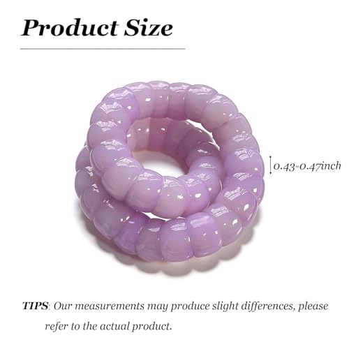 Natural Bodhi Seed Bracelets Anxiety Fidget Bracelets Anxiety Relief Items Protection Healing Stretch Bodhi Fidget Bracelet for Women Men - color: A3:Purple