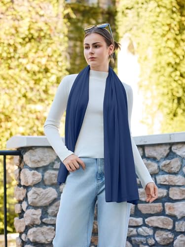 Lacretazhi Women'S Shawl Wraps Poncho Sweater Lightweight Knit Scarf With Buttons Versatile Cape Cardigan Spring Summer Fall - color: Ruby Blue