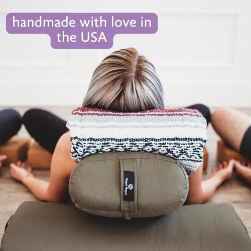 Hugger Mugger Standard Yoga Bolster - Firm, Supportive, Handmade, Durable - color: Aqua