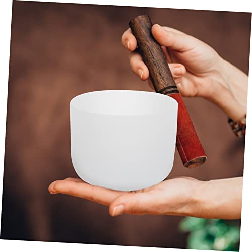 1set Meditation Sound Bowl Stick Chakra Crystal Singing Bowl for Yoga Mindfulness Healing Portable Design for Relief and Deep Meditation
