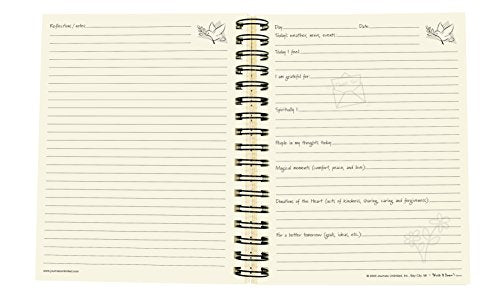 Write it Down series by Journals Unlimited, Guided Journal, Inspirations, A Gratitude Journal, Full-size 7.5"x 9", Blue Hard Cover, Made in USA