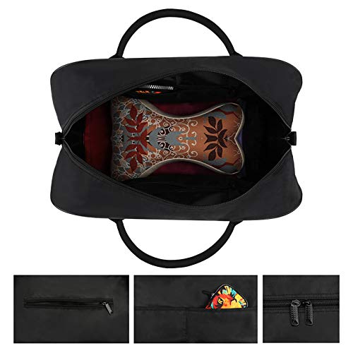 Large Capacity Travel Handbag with Zipper, Portable Nylon Crossbody Bag for Men Women Overnight Sports Gym Coastal | Portable