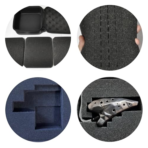 Protective Hard Case With Customizable Foam - Lightweight Hard Shell Case for Electronics, Cosmetic, Makeup & More - EVA Protection (7.5" x 6.5" x 3.75") - size: 7.5" x 6.5" x 3.75"