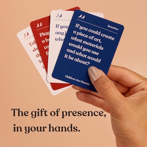 Children are Human | 140 Conversation Cards to Help Bond with Kids | Card Game for Elementary School Children | Designed by Experts for Grades 2-5 | Ages 7-10+ - style: Children Are Human
