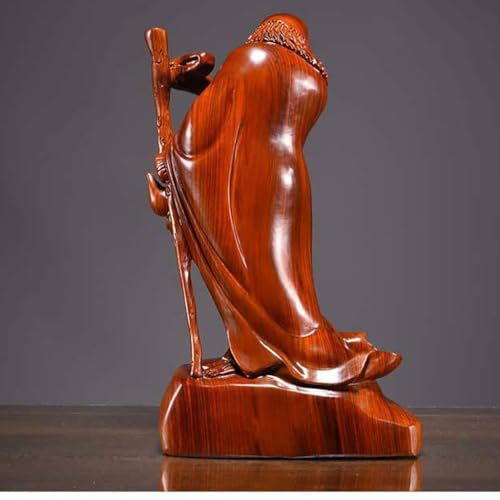 Desktop Decoration Wooden Carving Buddha Ornaments Home Living Room Entrance Zen Decorative Ornaments Mahogany Crafts Desktop Decor for Office