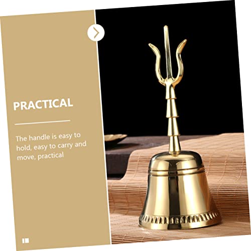 Spiritual Bell Handbell Instrument Buddhism Decor Bells Polished Surface