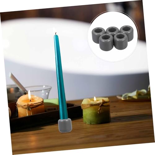 5pcs Round Ceramic Chime Candle Holder Ritual Candles Centerpiece Photo Props