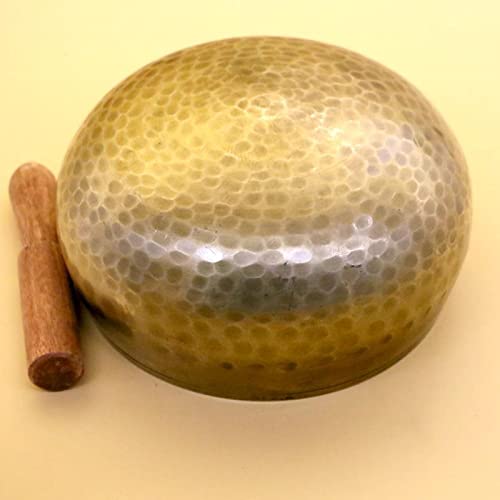 Tibetan Singing Bowl with Wood Stick Cushion Sound Bowl Handcraft Yoga Balancing