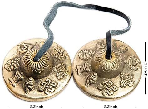 Tingsha Cymbals Bells Meditation Mindfulness Chime for Chakra Healing Spiritual Dharma Gifts Handcrafted