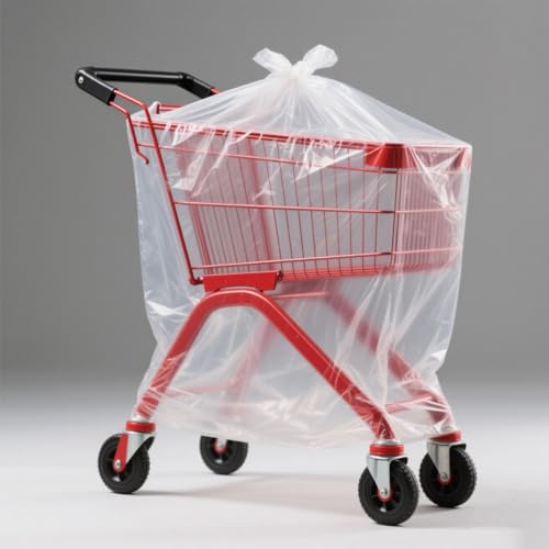 Giant Storage Bags 59 x 99 inches Huge Clear Plastic Bags Perfect for Garage, Furniture, Luggage, Home Appliances, Kids Toys, Equipments, Industry or Agriculture Use and More (5 pack) - size: 59 x 99"