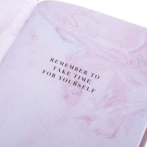 Graphique Self-Care Journal - Gratitude - 256 Pages - Weekly Quote & Daily Fill in Interiors - Hardbound Fabric Cover - Ribbon Marker (6" x 8") - color: Gratitude