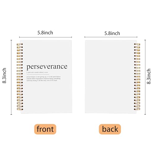 Perseverance Definition Inspirational Notebook, Motivational Journal, Inspirational Gifts for Coworkers Women Men, Inspiring Work Spiral Notebooks 5.5x8.3 Inch - color: 15-explanation-notebook