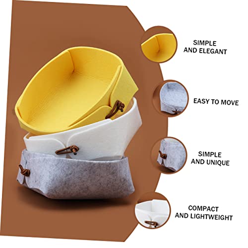3pcs Folding Storage Box Cubbies Bins Basket for Storage Desktop Container Jewelry Holder Home Container