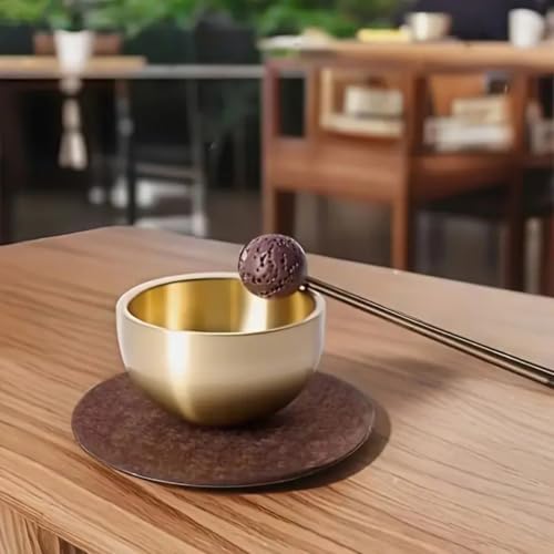Portable Mini Singing Bowl Set, Meditation Sound Bowl, for Yoga, Meditation & Relaxation, Mindfulness,Chakra Healing, Stress Relief, Self-Regulation