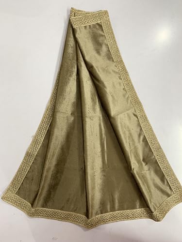SMMS Spiritual Velvet Table Cloth Altar Tarot Spread (Golden, Medium- 61cm*61cm/ 24inch*24inch) - color: Golden, size: Medium- 61cm*61cm/ 24inch*24inch