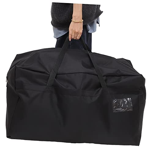 PRETYZOOM Large Waterproof Storage Bag for Bedding and Clothing Heavy Duty Oxford Cloth Luggage Bag for Moving and Organizing Comforters Pillows and Laundry