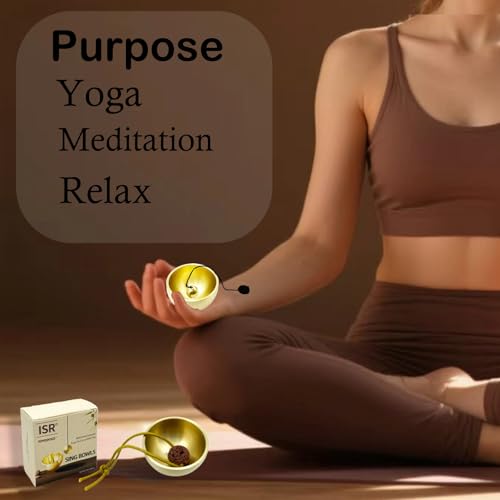 Mini Singing Bowls Set,Portable Sound Bowl Brass Handcrafted For Yoga,Meditation And Mindfulness,Chakra Healing Relaxation Gifts For Men,Women - color: singsing bowl-B