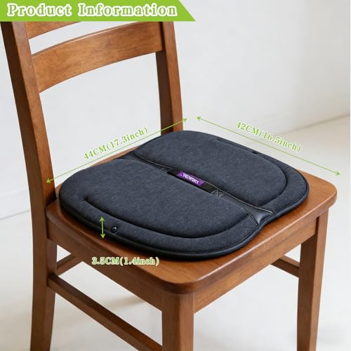 Gel Seat Cushion Orthopedic Lightweight Folding Seat Cushion for Car/Chair/Train/Airplane/Stadium Seat