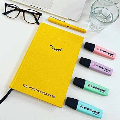 The Positive Planner | Daily Self Care Journal | Guided Gratitude Journal for Wellness | Positive Affirmations & Mindfulness Activities | 12 Week Planner