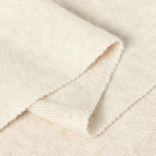 RIIQIICHY Shawl Wrap Women Pashmina Triangle Cape Knit Sweater Scarf for Fall Winter Fashion Accessory - color: Beige