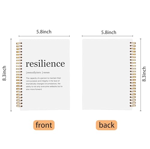 Inspirational Notebook,Inspirational Journal,Inspirational Journal for Women Men Writing,Resilience Spiral Notebook 8.3×5.5 Inch - color: 5-explanation-notebook