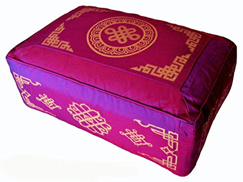Meditation Cushion - Rectangular Zafu Buckwheat & Kapok Fill