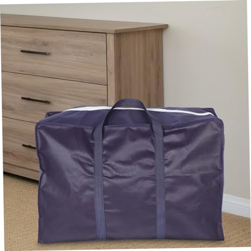Toyvian Large Capacity Quilt Storage Bag Woven Fabric Sundry Moving Bag Handles