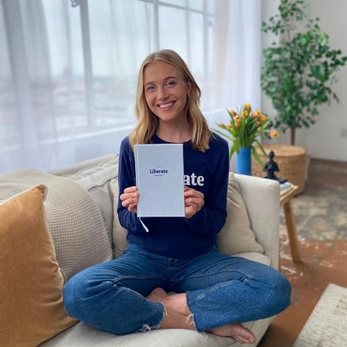 Liberate Mental Fitness Journal – Guided Gratitude Journal for Self-Care & Reflection with Prompts - Undated 6-Month Daily Journal – As Seen on Shark Tank