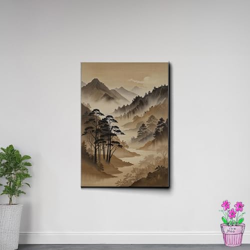 Japanese Wall Art, Minimalist Wall Art, Neutral Abstract Art, Modern Minimalist, Zen Wall Art, Zen Printed Wall Art, Japanese Art Print, Canvas, Wall