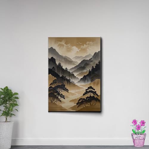 Japanese Wall Art, Minimalist Wall Art, Neutral Abstract Art, Modern Minimalist, Zen Wall Art, Zen Printed Wall Art, Japanese Art Print, Canvas, Print