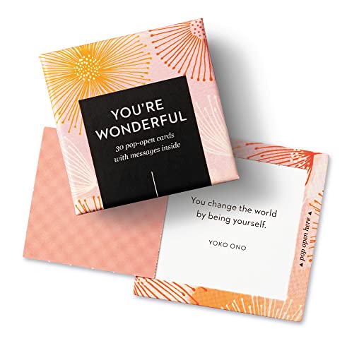 Compendium ThoughtFulls Pop-Open Cards — 2-Pack of Love and You're Wonderful — 60 Pop-Open Cards, Each with a Different Message Inside - color: Love, You're Wonderful