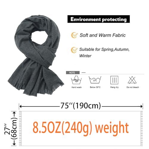 Shawl Wraps for Women Pashmina Shawls and Wraps for Evening Dresses Large Soft Scarf Winter Scarf Wedding Shawl… - color: Dark Grey