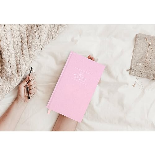 The Gratitude Journal - for More Mindfulness, Happiness, Positive Vibes, Affirmations, Productivity, and Self Reflection -Undated Daily Journal - color: Pink